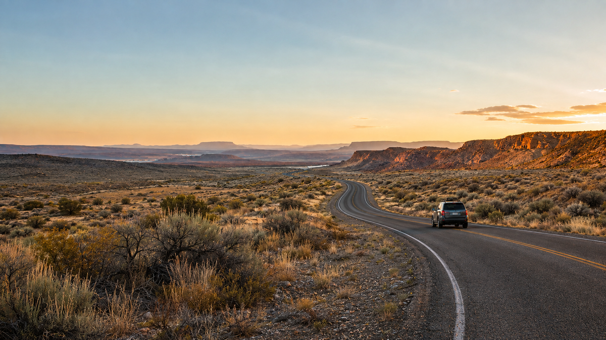 Mountain landscape in the American West